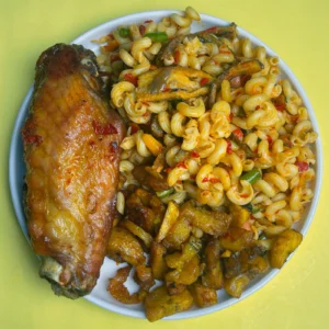 Fusilli Pasta, Plantain & Turkey