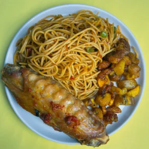 Spaghetti, Plantain & Turkey